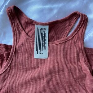 Free People Women's Ribbed Tank Top - Coral